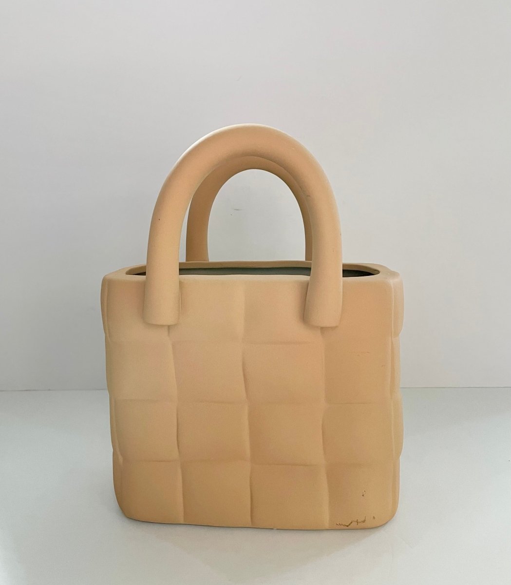 Keramische Handtaschenform Blumenvase modisch