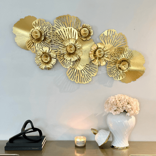 Botanische abstrakte Metall Wanddekoration