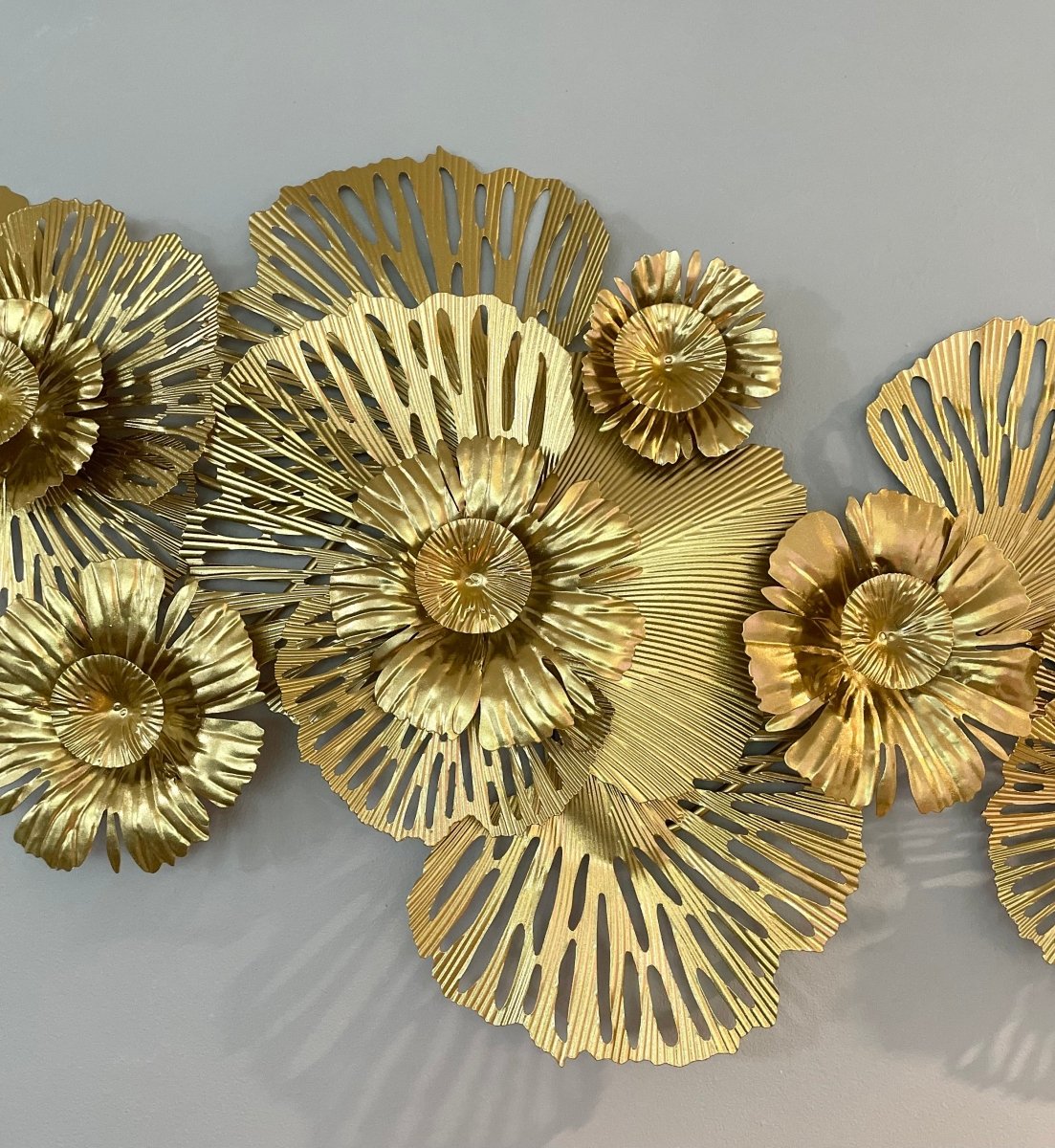 Botanische abstrakte Metall Wanddekoration