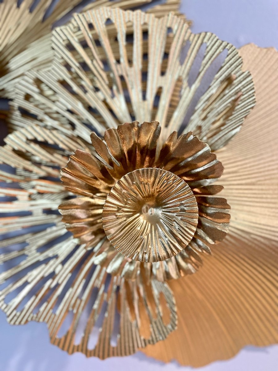 Botanische abstrakte Metall Wanddekoration