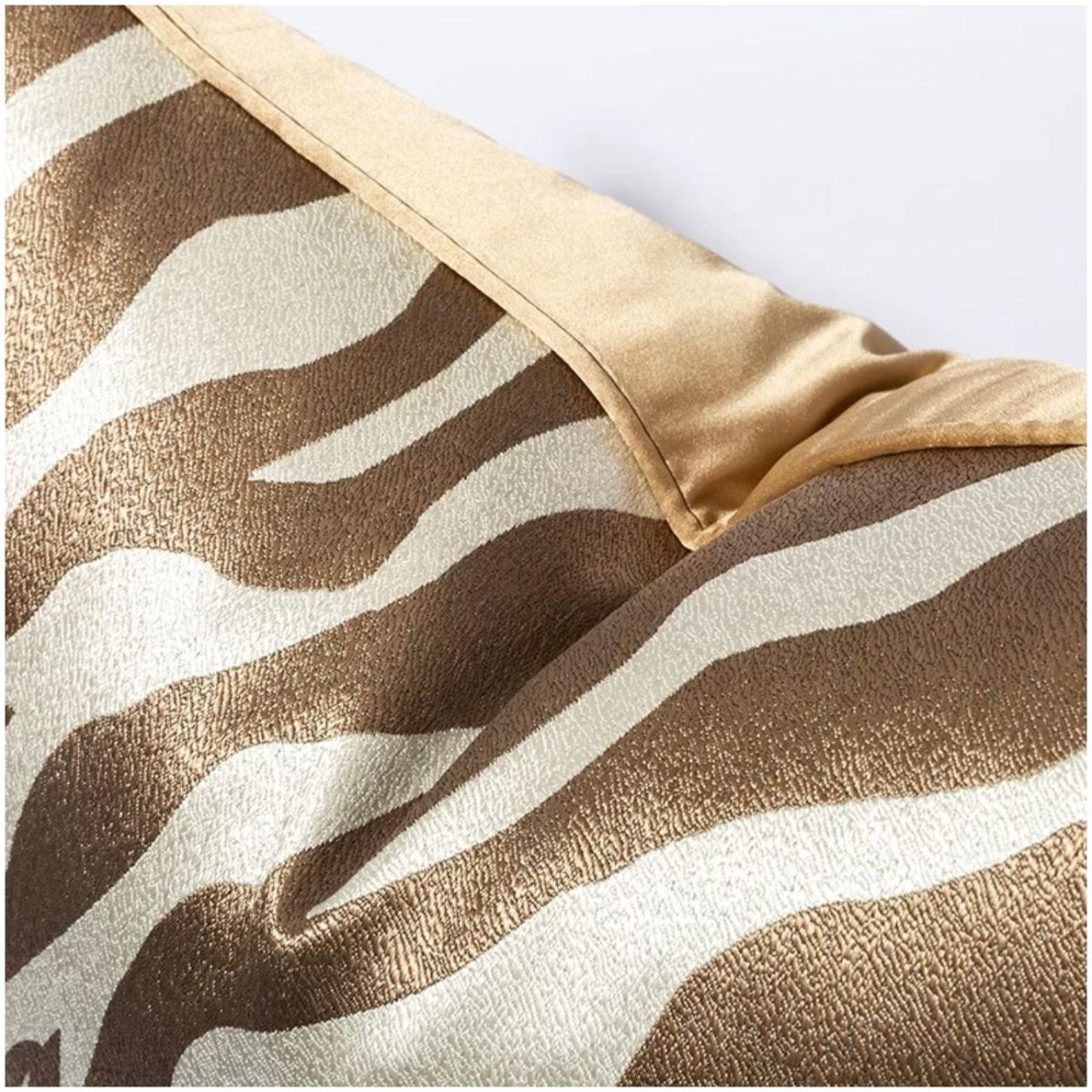 Zebra Druck Kissenbezug 22" x 22" Luxe Kollektionen