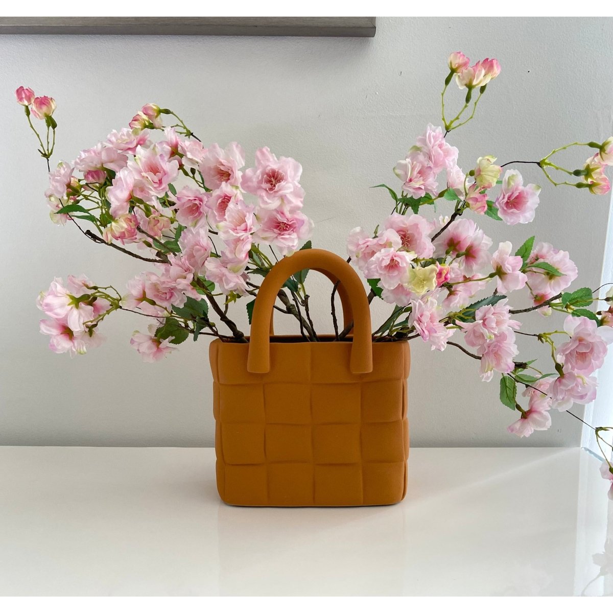Keramische Handtaschenform Blumenvase modisch