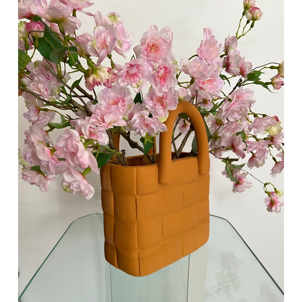 Keramische Handtaschenform Blumenvase modisch