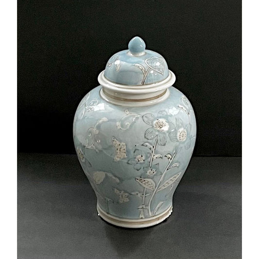 Chinoiserie Handgefertigte Keramik Ingwer-Topf Erhältlich in 2 Farben