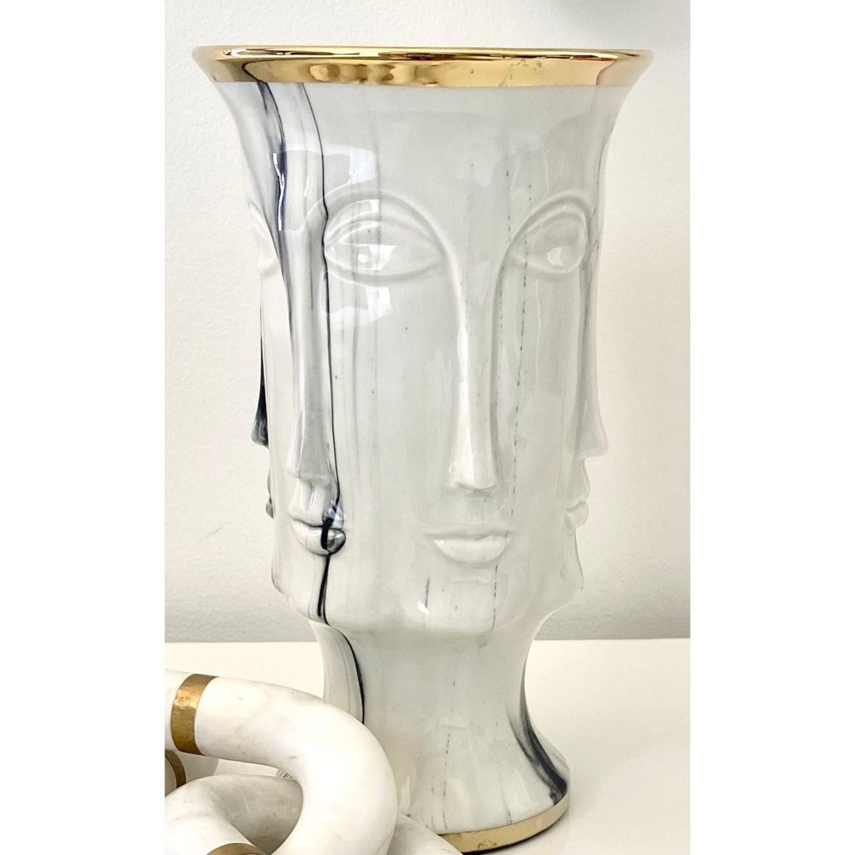 Moderne Kopf-Gesichts-Vase