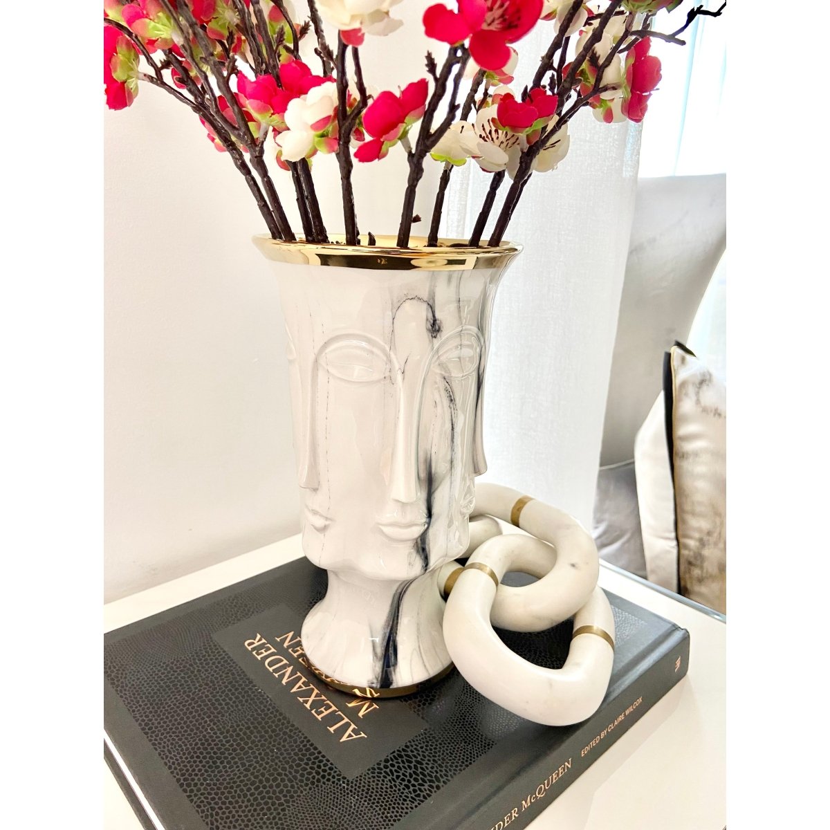 Moderne Kopf-Gesichts-Vase