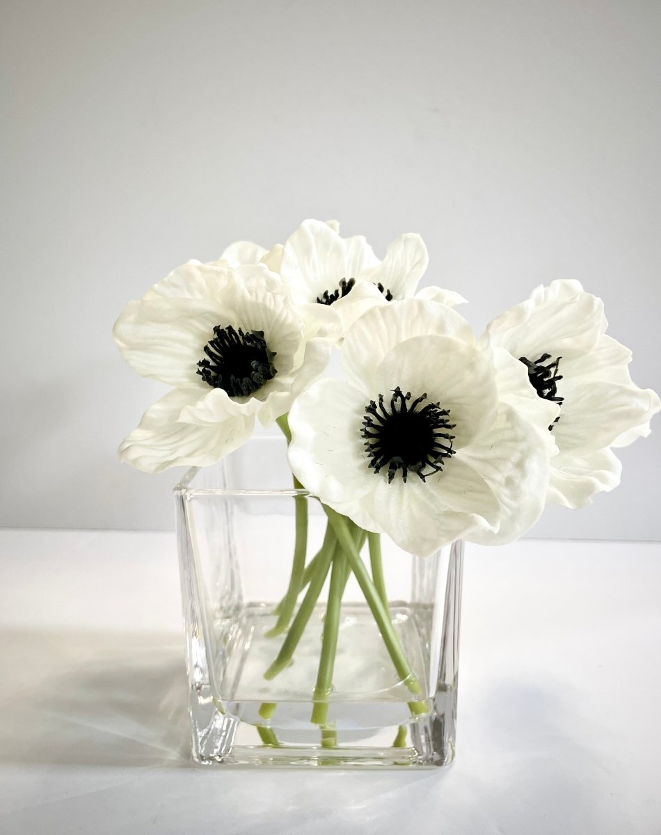 Realistische Mohnblume - Real Touch Kunstblumen - Mohnseidenblumenarrangement