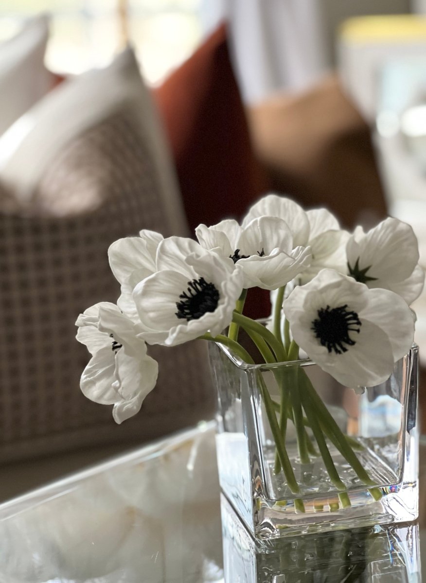 Realistische Mohnblume - Real Touch Kunstblumen - Mohnseidenblumenarrangement