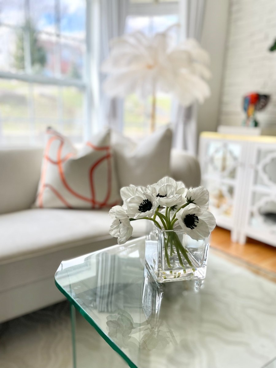Realistische Mohnblume - Real Touch Kunstblumen - Mohnseidenblumenarrangement