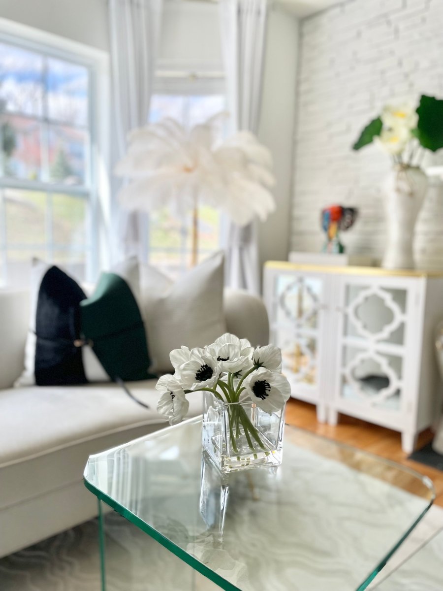Realistische Mohnblume - Real Touch Kunstblumen - Mohnseidenblumenarrangement